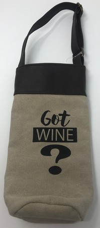 Canvas 1  Bottle Bag  Got Wine