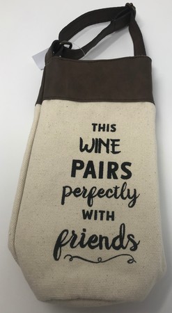 Canvas 1 Bottle Bag This Wine Pairs